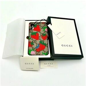 GUCCI Limited Edition Strawberry iPhone X/XS Case New W/ Box